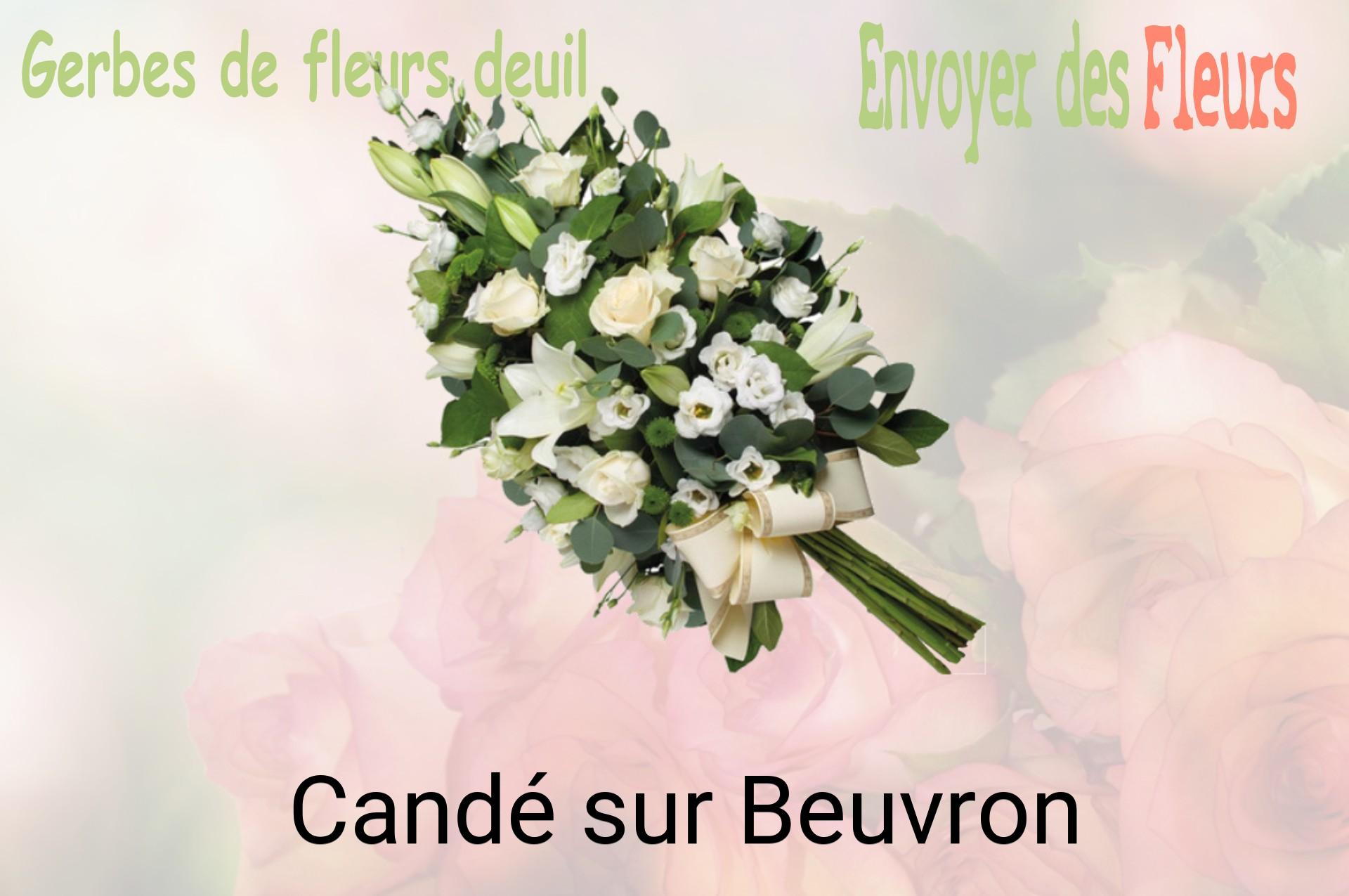 Gerbe de fleurs de deuil livrée à Candé-sur-Beuvron